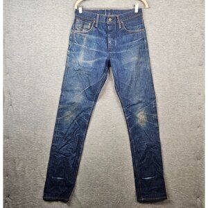 LEFT FIELD American Work Wear Men’s Selvedge Blue Button fly Jeans Size 30